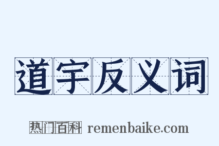道宇反义词是什么意思的图片